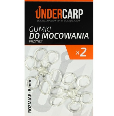 Gumki mocowania przynęt pellet kulki UNDERCARP 8mm