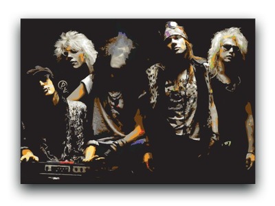 Guns N Roses - OBRAZ 60x40 canvas Axl Rose plakat