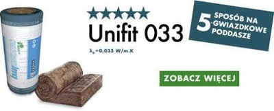 WEŁNA MINERALNA KNAUF UNIFIT 033 15cm 150mm