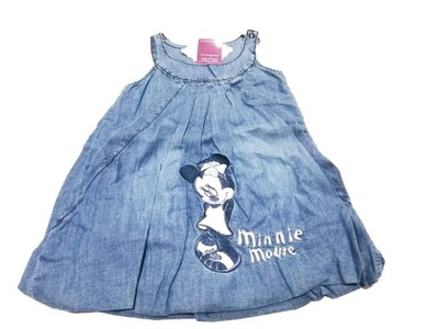 Sukieneczka jeansowa Myszka Minnie Disney 80
