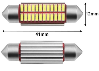 ŻARÓWKA RURKOWA 41mm RURKA CANBUS 24x LED C5W C10W