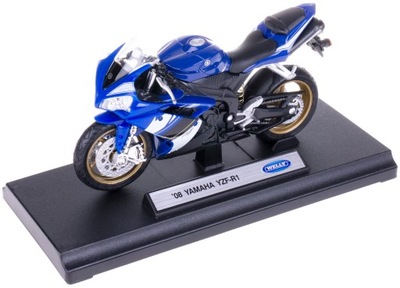 YAMAHA YZF-R1 METALOWY MODEL WELLY MOTOCYKL 1:18