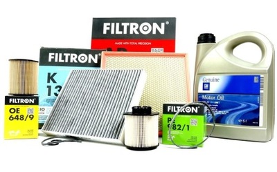 OIL GM SET FILTERS OPEL ASTRA J IV 1.6CDTI  