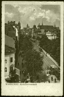Warszawa Krakowskie Przedmieście - Atlas 1939 rok
