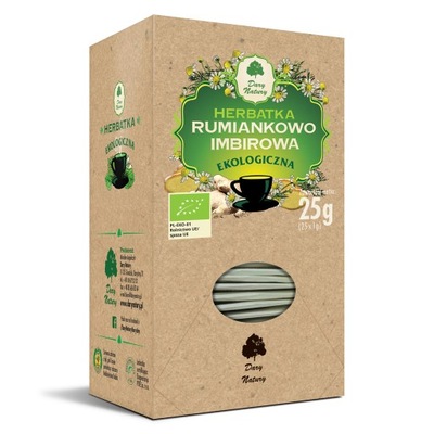 Herbata Rumiankowo-imbirowa EKO 25x1g Dary Natury