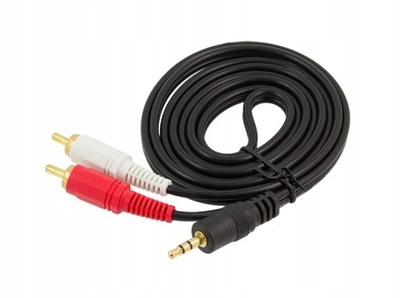 PRZEWÓD KABEL 3,5MM JACK 2RCA CINCH 1.5M Solidny