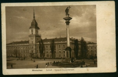 Warszawa Zamek Królewski 1917