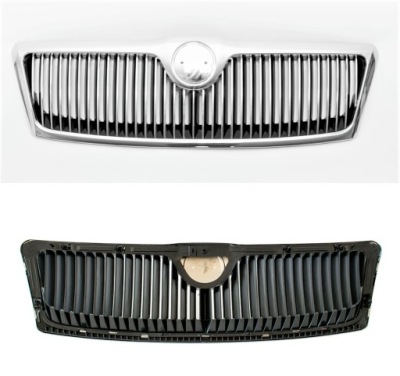 Решётка радиатора решётка радиатора перед skoda octavia ii 2004-2008 фото №1