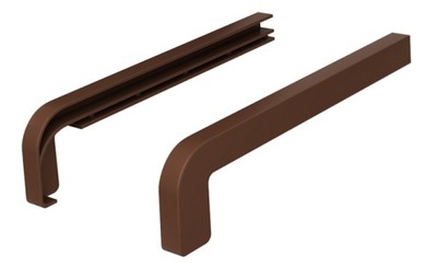 Zaślepka osłonka parapetu stalowego orzech