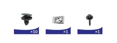 Клипсы подкрылок citroen c3 ii c4 c5 комплект набор фото №1