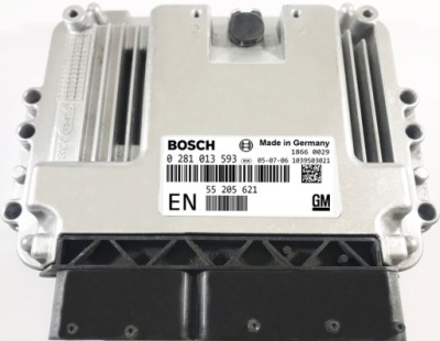 Бортовий комп'ютер ecu opel zafira 55205621 0281013593 +pin фото №1