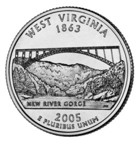 USA 25 c West Virginia 2005