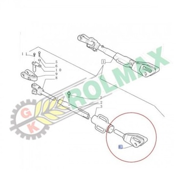 Wieszak cięgna New Holland 84265060