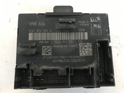 UNIDAD DE CONTROL MÓDULO DE PUERTA IZQUIERDO PARTE DELANTERA AUDI 5Q0959393A  