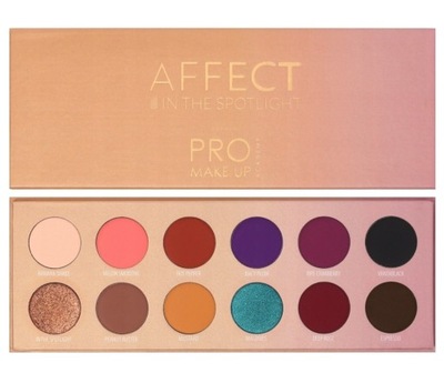 Affect In The Spotlight Pressed Eyeshadows Palette paleta cieni prasowanych