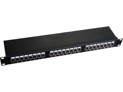 Patchpanel panel 1U 19" FTP STP 24p kat.5E