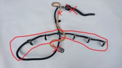 BMW E90 E91 E92 E93 E65 E66 3.0D 3.5D TUBULADURA TUBULADURA CABLE COMBUSTIBLES 330D 530D  