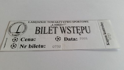 starszy bilet ŁTS ŁABĘDY (woj.śląskie)