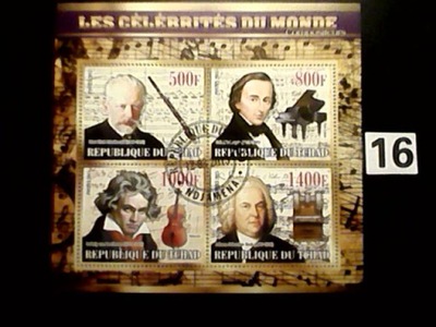 Sławni ludzie ,F.Chopin , J.S.Bach , Tchad