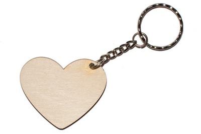 Brelok Serce serduszko do kluczy Sklejka A752