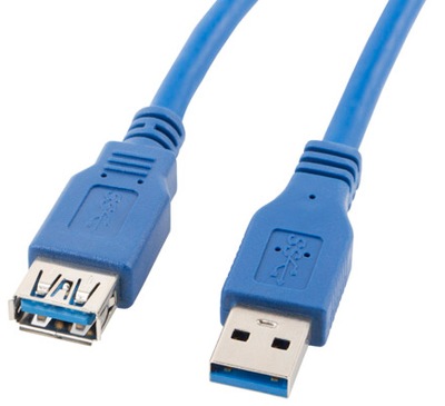 Przedłużacz Lanberg USB3.0 1,8m AM-AF USB 3.0 blue