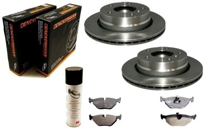 DISCOS ZAPATAS BMW 3 E36 E46 PARTE TRASERA VENTILADO 276MM  