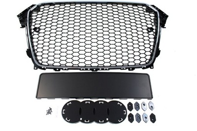 GRILL AUDI A4 B8 2012-15 RS-STYLE chrome-black PDC
