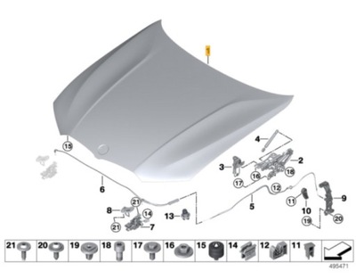 Капот bmw '3 g20 фото №1