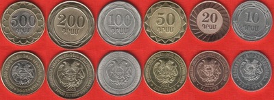 ARMENIA zestaw 6 monet
