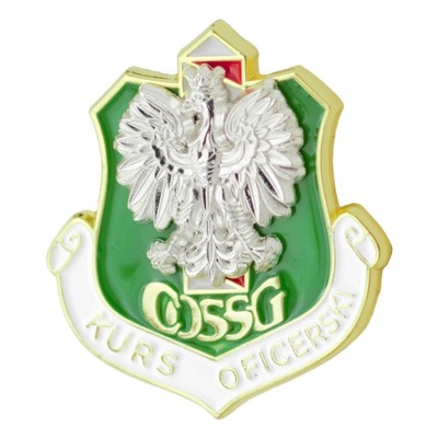 Odznaka oficerska. Absolwenta COSSG w Koszalinie