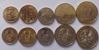 KAZACHSTAN zestaw 5 monet