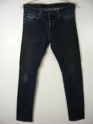H&M SLIM elastyczne jeansy skinny R 33/34