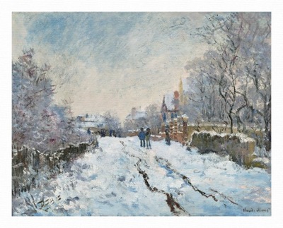 CLAUDE MONET Śnieg w Argenteuil