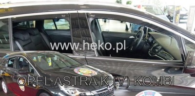 SIDE-WINDOW DEFLECTORS WINDOW OPEL ASTRA V K UNIVERSAL FRONT+REAR 2015-  