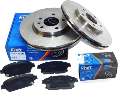 DISCOS + ZAPATAS PARTE DELANTERA CHEVROLET CRUZE 300MM KRAFT  