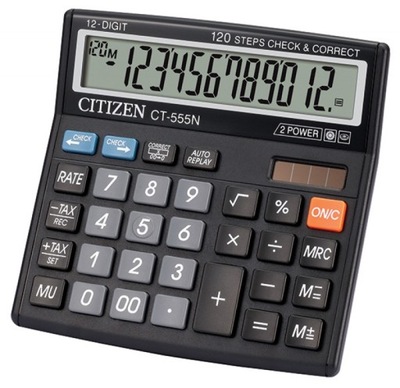 Kalkulator biurowy CITIZEN CT-555N, 12-cyfrowy