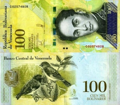 # WENEZUELA - 100000 BOLIVARES - 2017 -PNEW- UNC