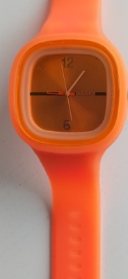Zegarek na rękę silikonowy pomarańczowy