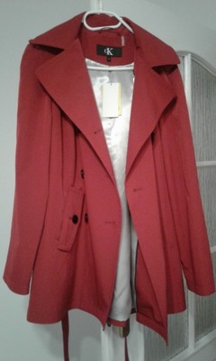 Calvin Klein płaszcz czerwony (nowy z METKAMI)