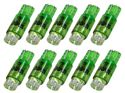 LUZ DIODO LUMINOSO LED T5 R5 W1,2W W2,3W 12V COLORES 10 PIEZAS  