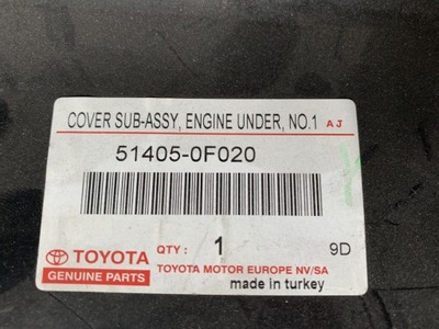 Захист двигуна toyota corolla verso 51405-0f020 фото №1
