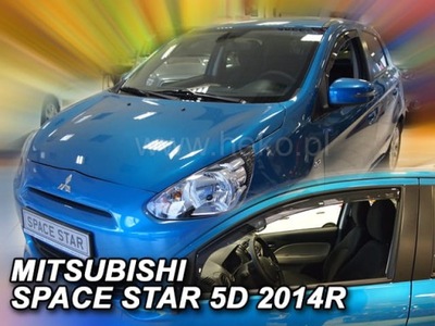 DEFLECTORES VENTANAS MITSUBISHI SPACE STAR 2014- HEKO 2 PIEZAS  