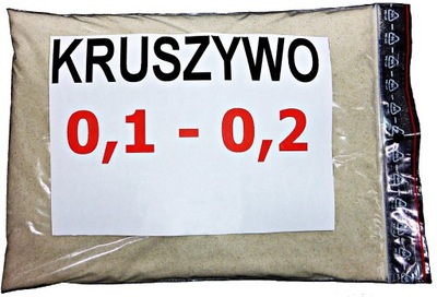 KRUSZYWO PIASEK 0,1-0,2 Kwarcowy 25kg