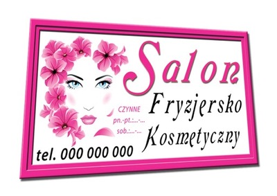 BANER REKLAMOWY SALON FRYZJER KOSMETYKA reklama