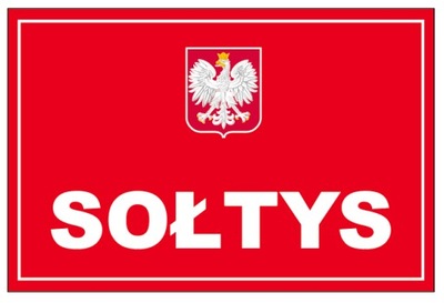 tablica SOŁTYS 40x27 TABLICZKA PCV