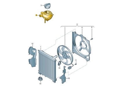 Бачок жидкость охлаждающей vw up mii citigo фото №1