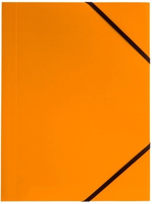 TETIS teczka kartonowa z gumką A4 BT600 pomarańcz