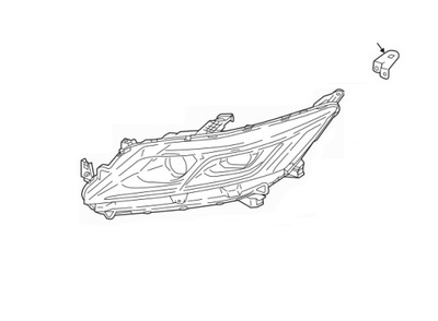 Eclipse cross кронштейн лампи фара перед лівий фото №1