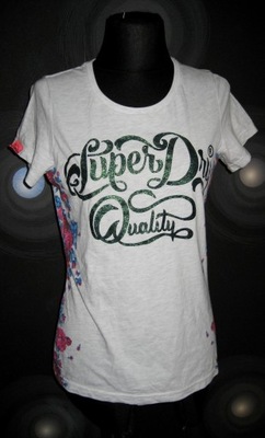 T-SHIRT KOSZULKA SUPERDRY GWIAZDKI 36 38 S M