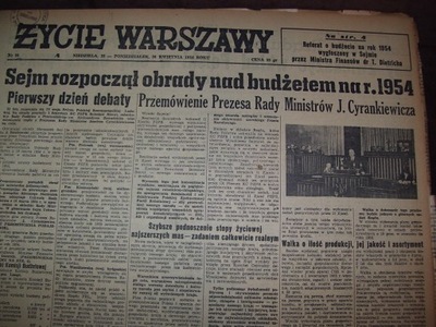 "ŻYCIE WARSZAWY" z II kw. 1954 r